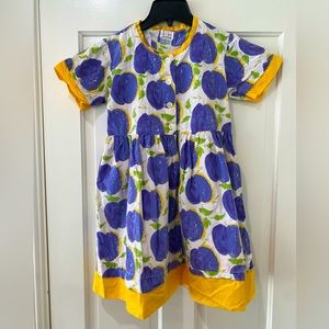 MACY Kids vintage 1990s baby girl dress plums